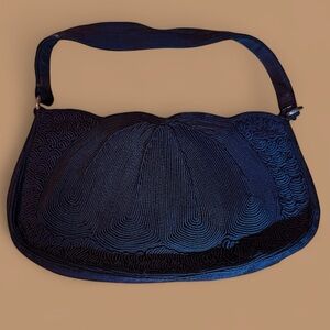 Antique dark Navy Elegant  Handbag